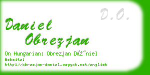 daniel obrezjan business card